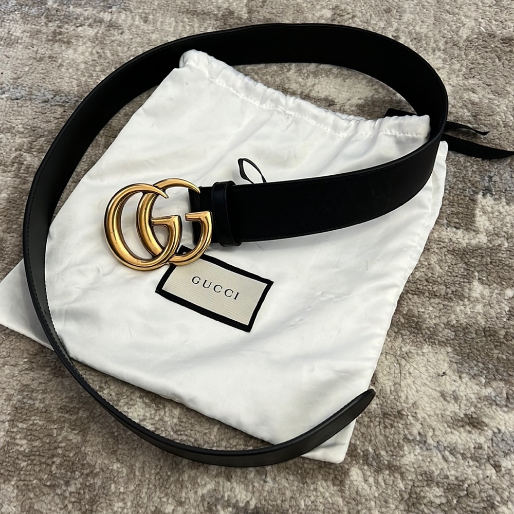 COPY - GG Marmont leather belt. Size 80 (US 25-27 waist).